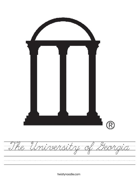 University of Georgia Arches Worksheet