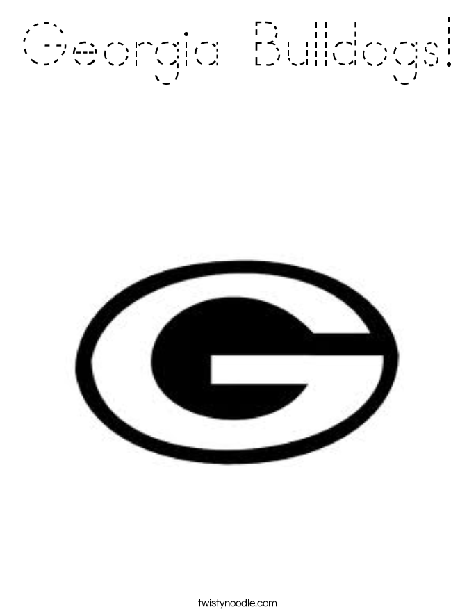 Georgia Bulldogs! Coloring Page