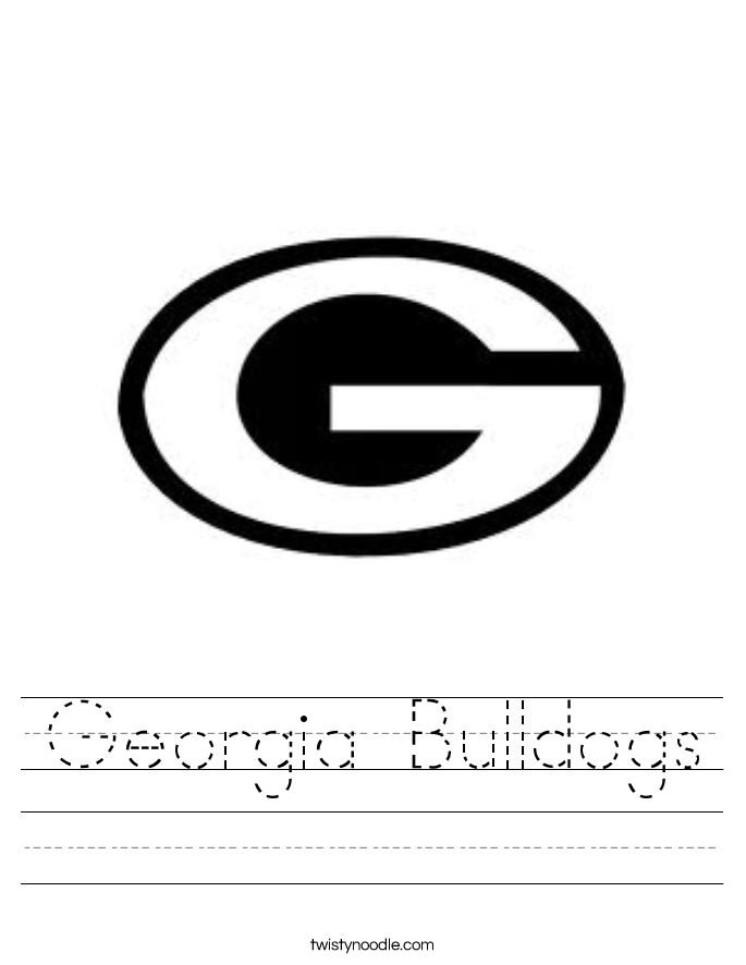 Georgia Bulldogs Worksheet