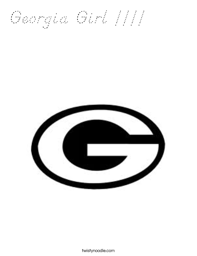 Georgia Girl !!!!       Coloring Page