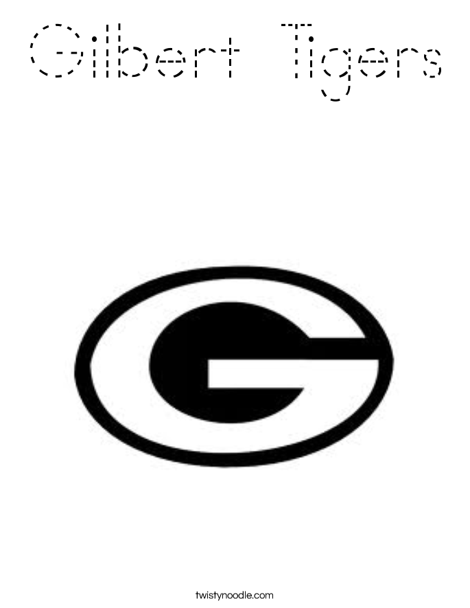 Gilbert Tigers Coloring Page