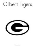 Gilbert Tigers Coloring Page