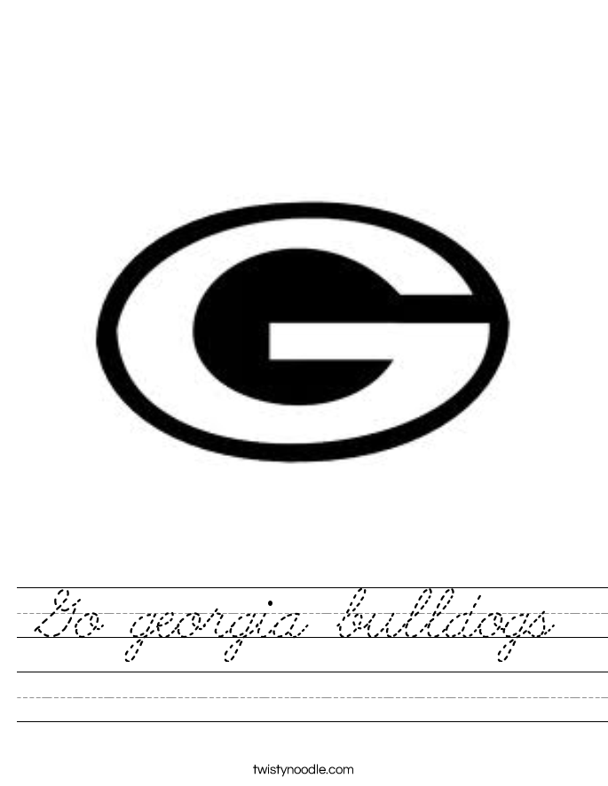 Go georgia bulldogs Worksheet