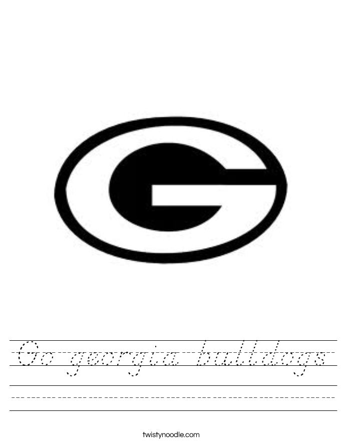 Go georgia bulldogs Worksheet