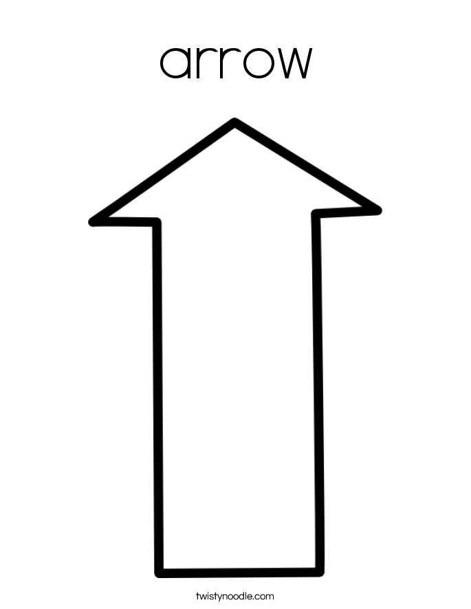 arrow Coloring Page