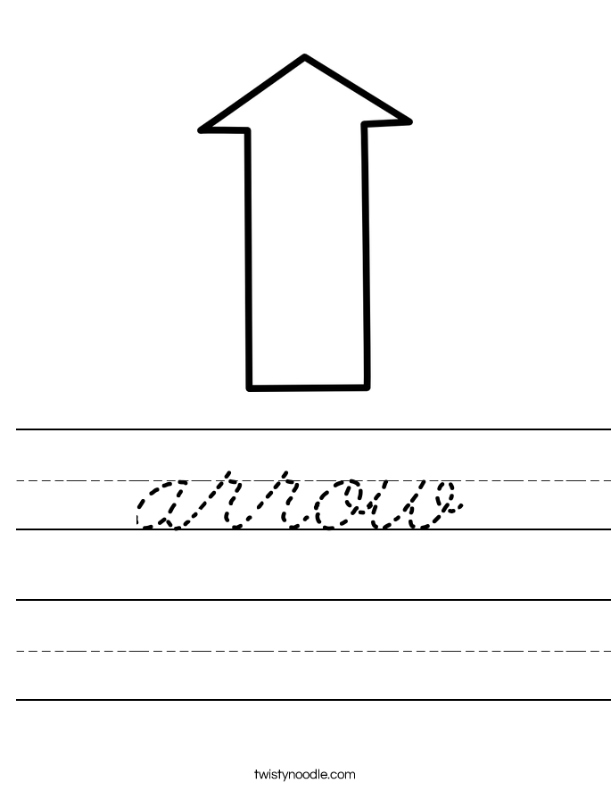 arrow Worksheet