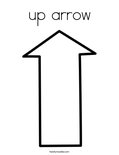 up arrow Coloring Page