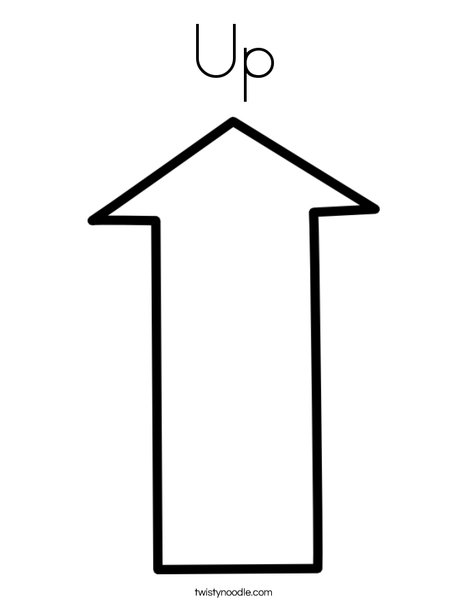 Up Arrow Coloring Page
