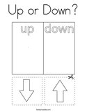 Up or Down Coloring Page