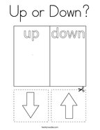Up or Down Coloring Page