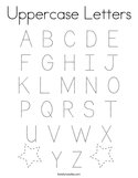 Uppercase Letters Coloring Page