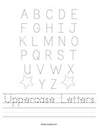 Uppercase Letters Handwriting Sheet