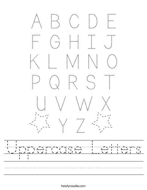 uppercase-letters-worksheet-twisty-noodle