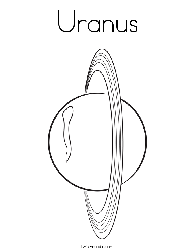 Uranus Coloring Page