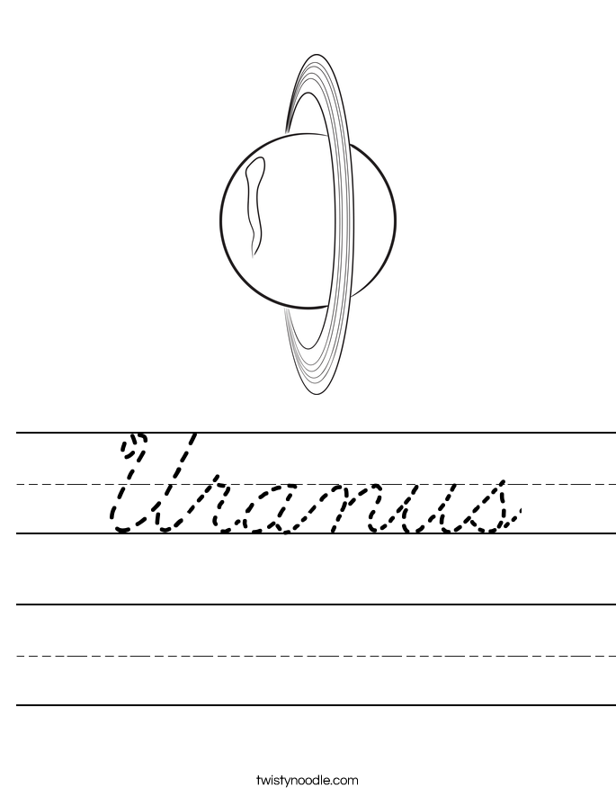 Uranus Worksheet