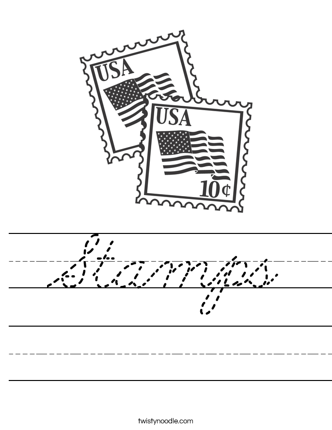 Stamps Worksheet