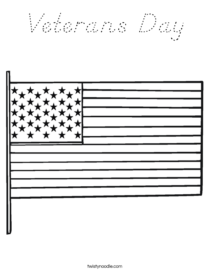 Veterans Day Coloring Page
