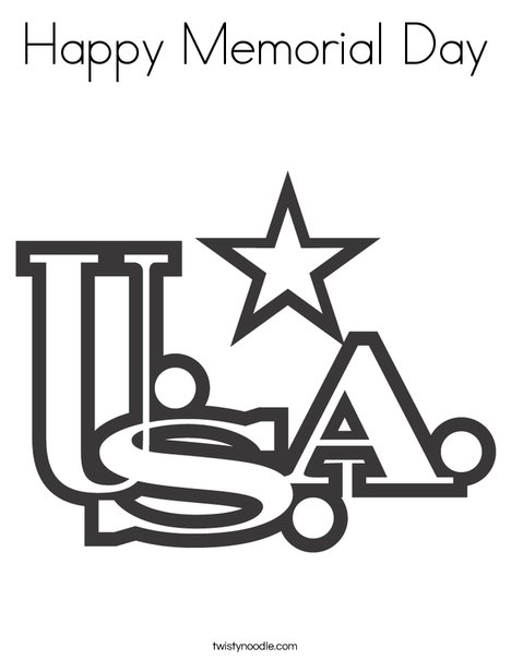 USA Coloring Page