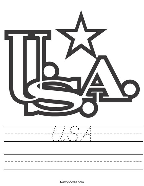 usa worksheet dnealian twisty noodle