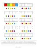 Use the code to color the squares. Worksheet