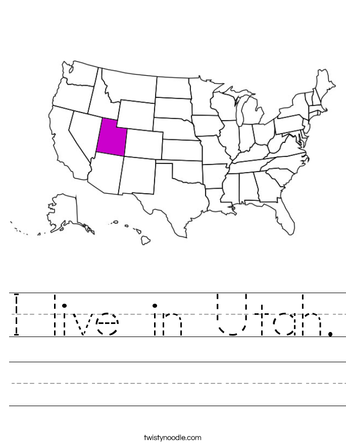 I live in Utah. Worksheet