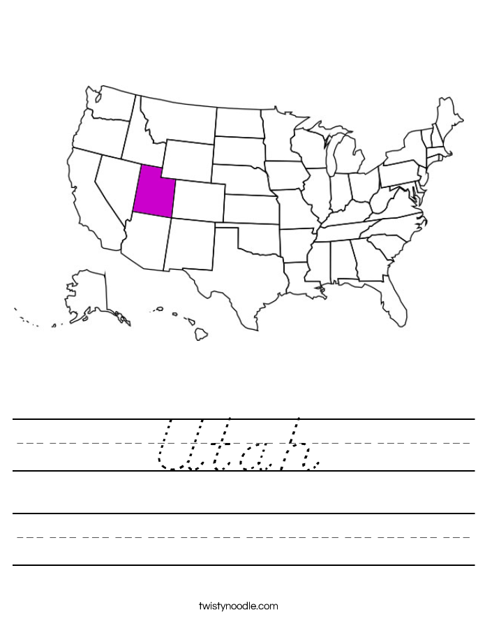 Utah Worksheet