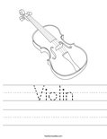 Violin Worksheet