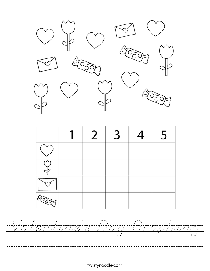 Valentine's Day Graphing Worksheet