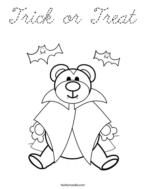 Vampire Coloring Page