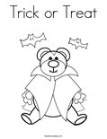 Trick or Treat Coloring Page