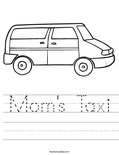 Mom's Taxi Worksheet