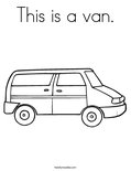 This is a van.Coloring Page