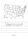 Vermont Worksheet