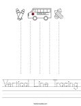 Vertical Line Tracing Worksheet