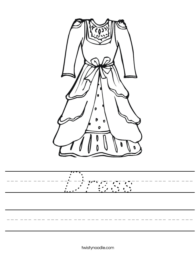 Dress Worksheet