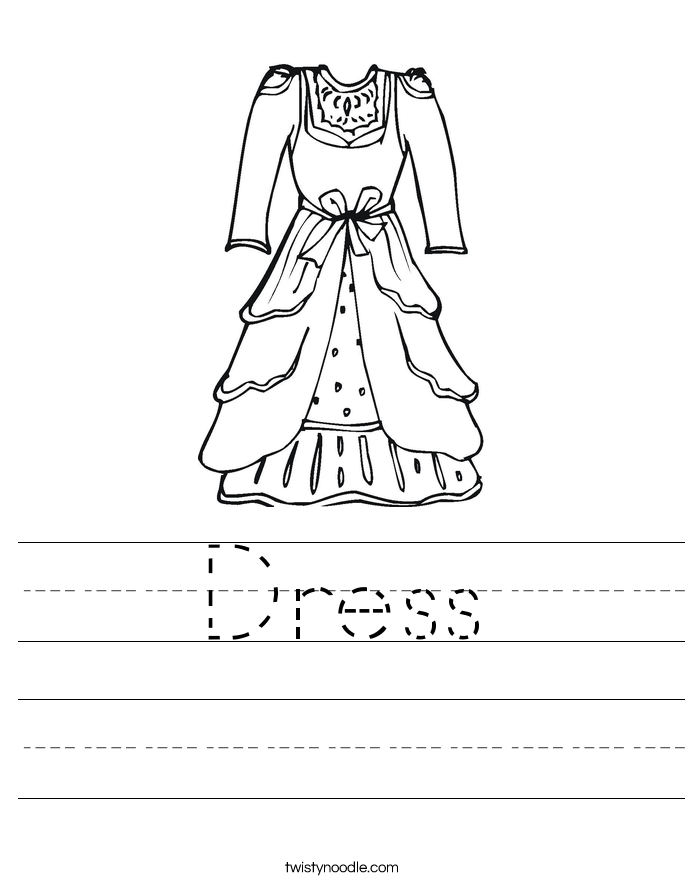 Dress Worksheet