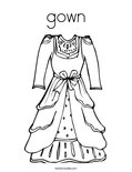 gown Coloring Page