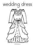 wedding dress Coloring Page