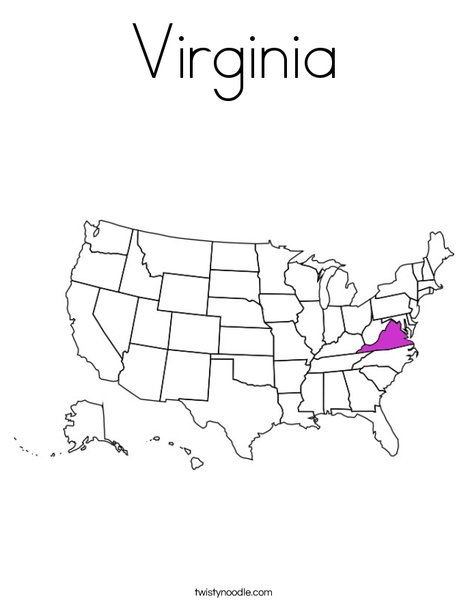 Virginia Coloring Page