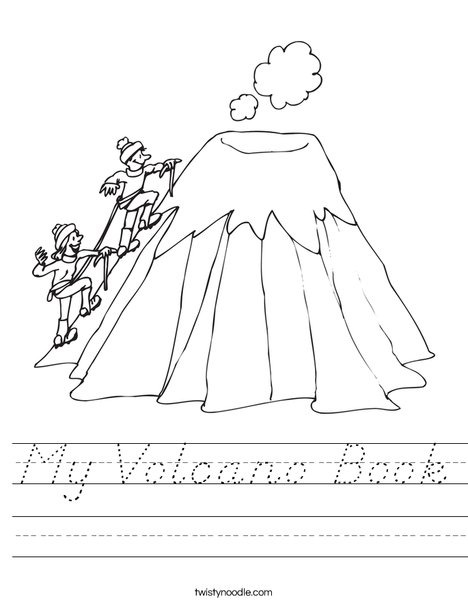 Volcano Book Worksheet