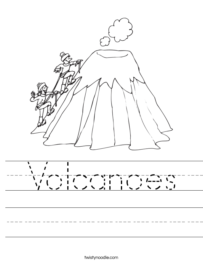 Volcanoes Worksheet