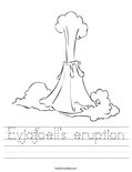 Eyjafjoell's eruption Worksheet