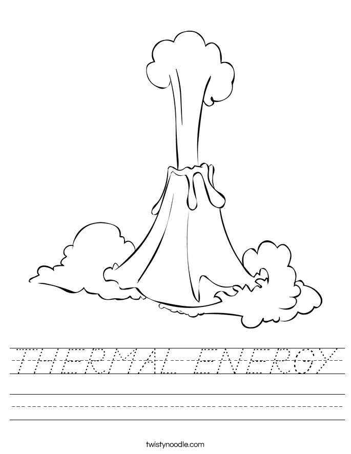 THERMAL ENERGY Worksheet