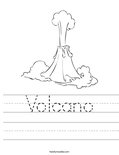 Volcano Worksheet