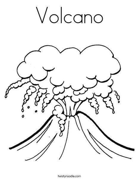 volcanoe coloring pages