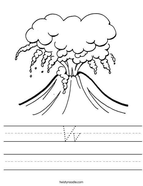 Volcano Worksheet