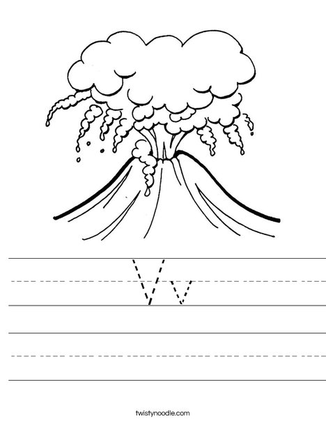 Volcano Worksheet