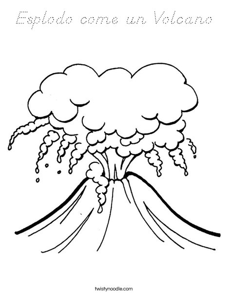 Volcano5 Coloring Page