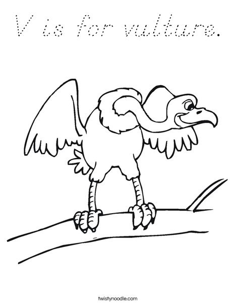 Vulture Coloring Page