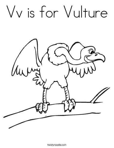 Vulture Coloring Page